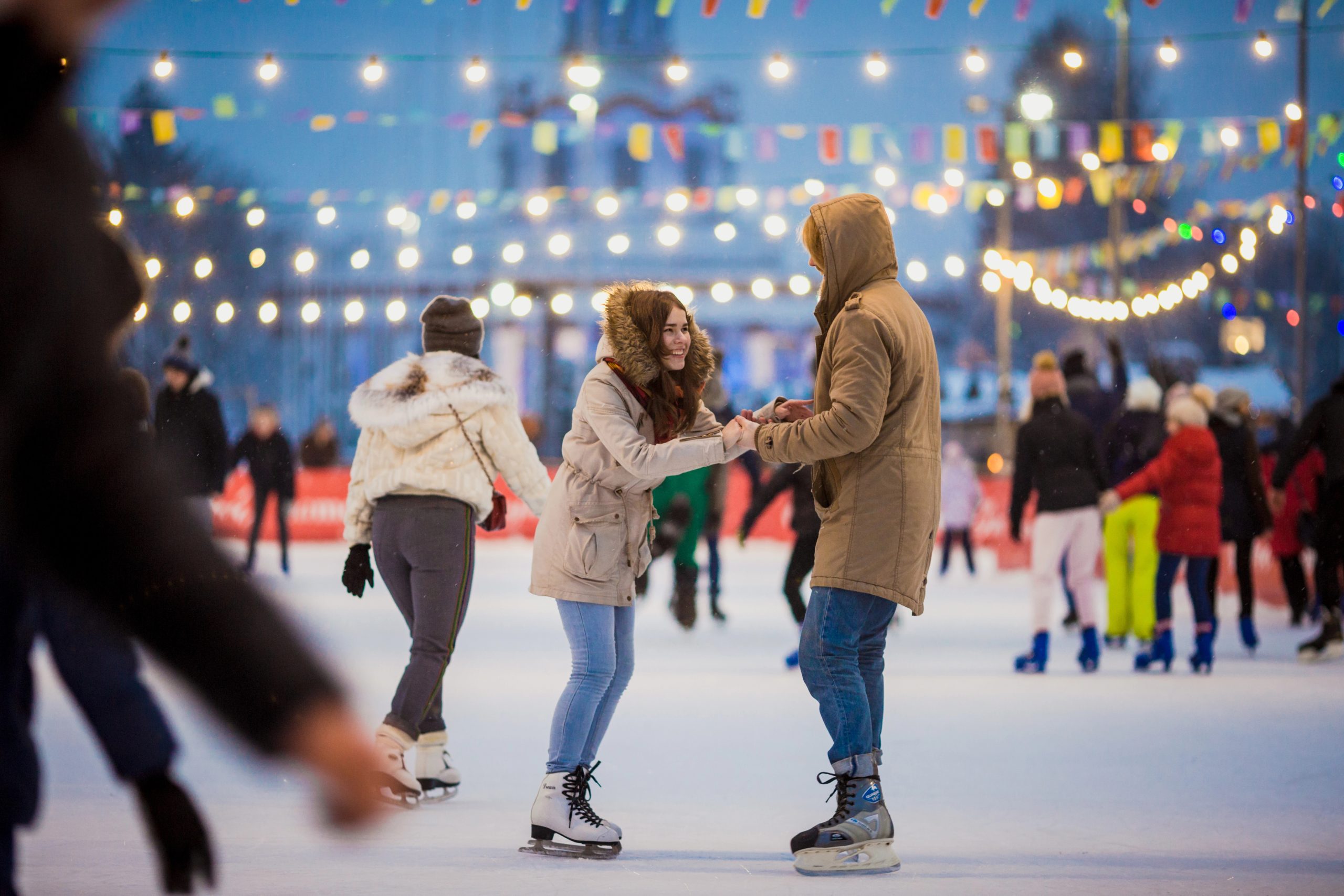 Get in the festive mood at the Leidseplein Ice Rink