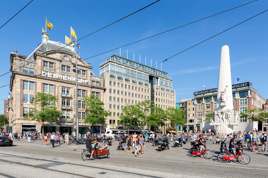 Hang out at the Dam square to see what it’s all about in Amsterdam